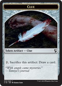 Clue // Construct (021) Double-Sided Token [Commander 2018 Tokens] | Black Swamp Games