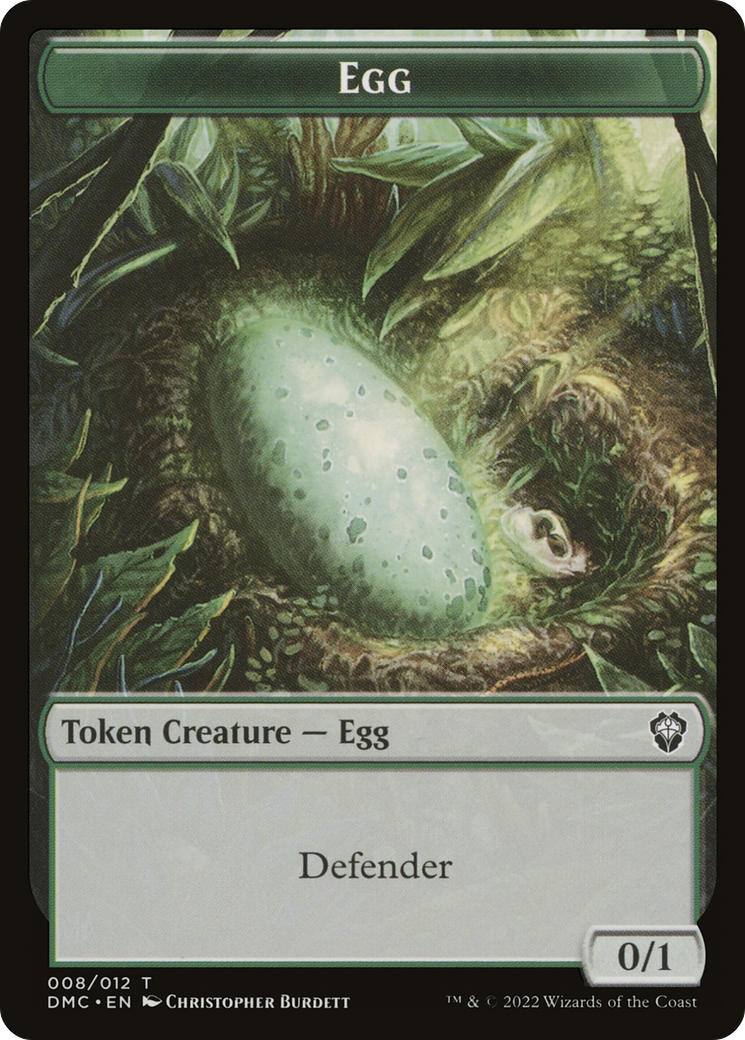 Treasure // Egg Double-Sided Token [Secret Lair Drop Series] | Black Swamp Games