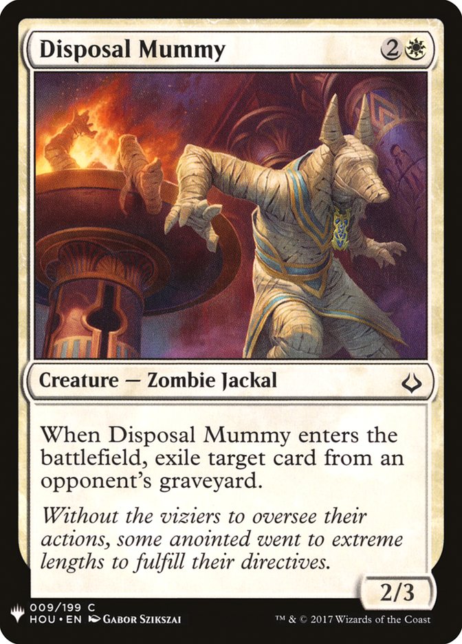 Disposal Mummy [Mystery Booster] | Black Swamp Games