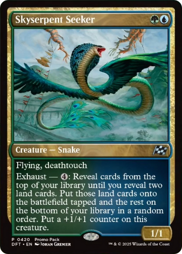 Skyserpent Seeker (Promo Pack) [Aetherdrift Promos] | Black Swamp Games