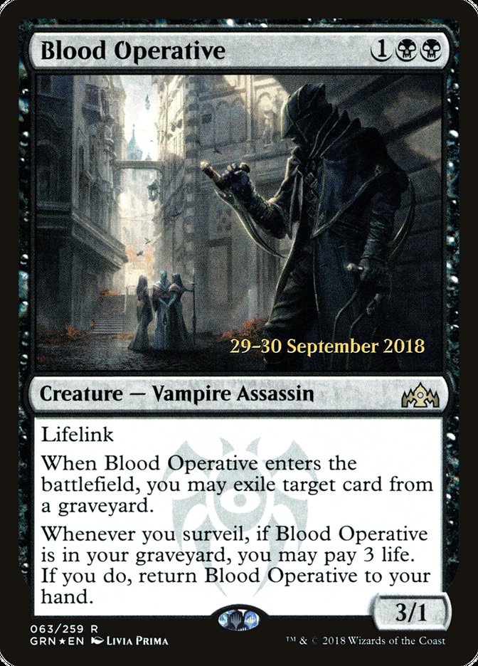 Blood Operative [Guilds of Ravnica Prerelease Promos] | Black Swamp Games