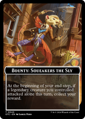 Bounty: Squeakers the Sly // Bounty Rules Double-Sided Token [Outlaws of Thunder Junction Commander Tokens] | Black Swamp Games