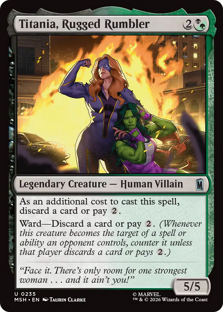 Titania, Rugged Rumbler [Marvel Super Heroes] | Black Swamp Games