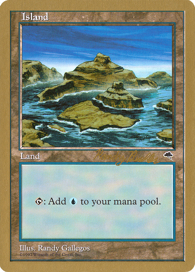 Island (rb338) (Randy Buehler) [World Championship Decks 1998] | Black Swamp Games