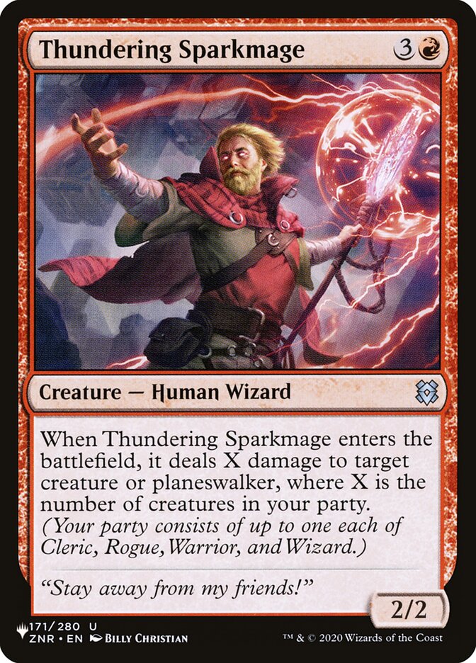 Thundering Sparkmage [The List] | Black Swamp Games