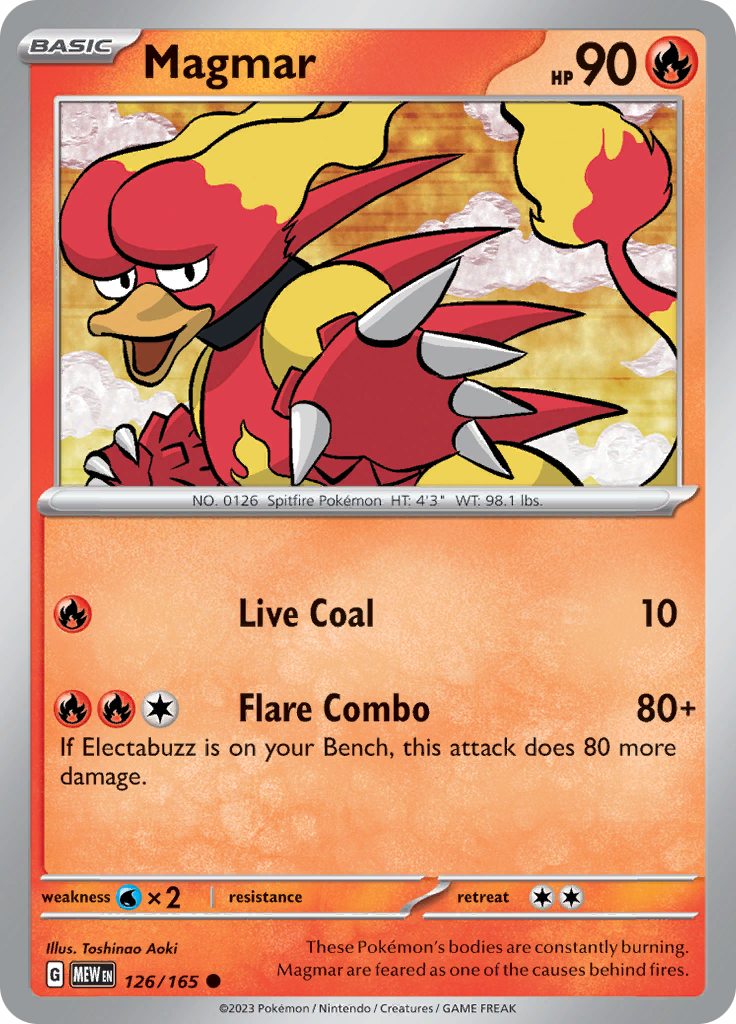 Magmar (126/165) [Scarlet & Violet: 151] | Black Swamp Games