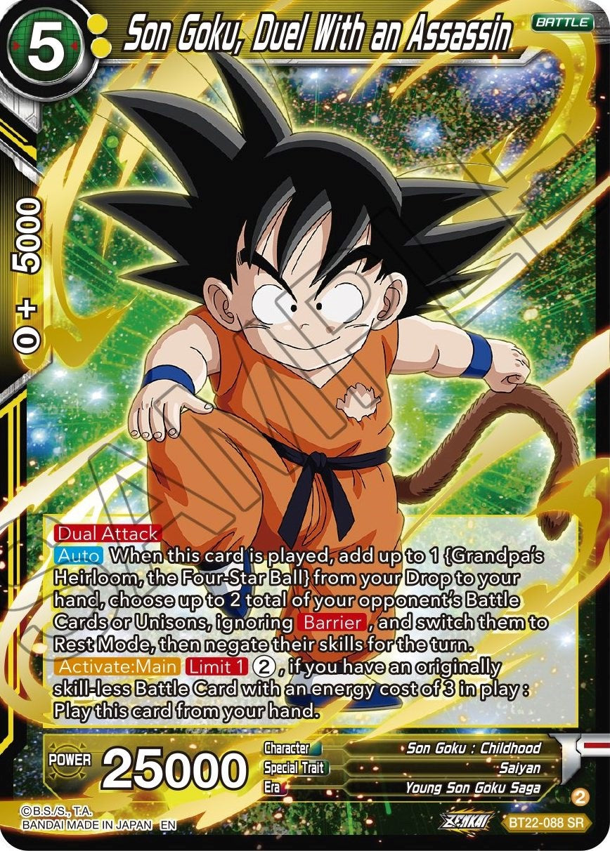 Son Goku, Duel With an Assassin (BT22-088) [Critical Blow] | Black Swamp Games