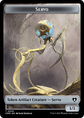 Servo // Construct (0041) Double-Sided Token [Commander Masters Tokens] | Black Swamp Games