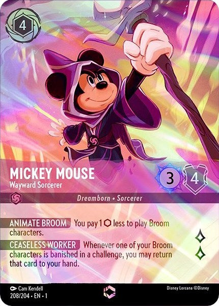 Mickey Mouse - Wayward Sorcerer (Enchanted) (208/204) [The First Chapter] | Black Swamp Games