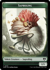 Saproling // Elf Druid Double-Sided Token [Commander Masters Tokens] | Black Swamp Games