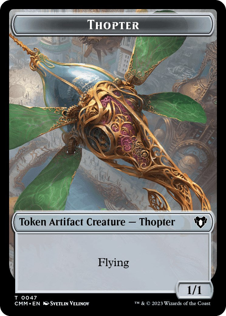 Thopter // Bird Illusion Double-Sided Token [Commander Masters Tokens] | Black Swamp Games