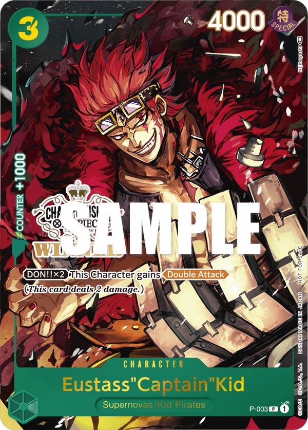 Eustass"Captain"Kid (Store Championship Vol. 2) [Winner] [One Piece Promotion Cards] | Black Swamp Games