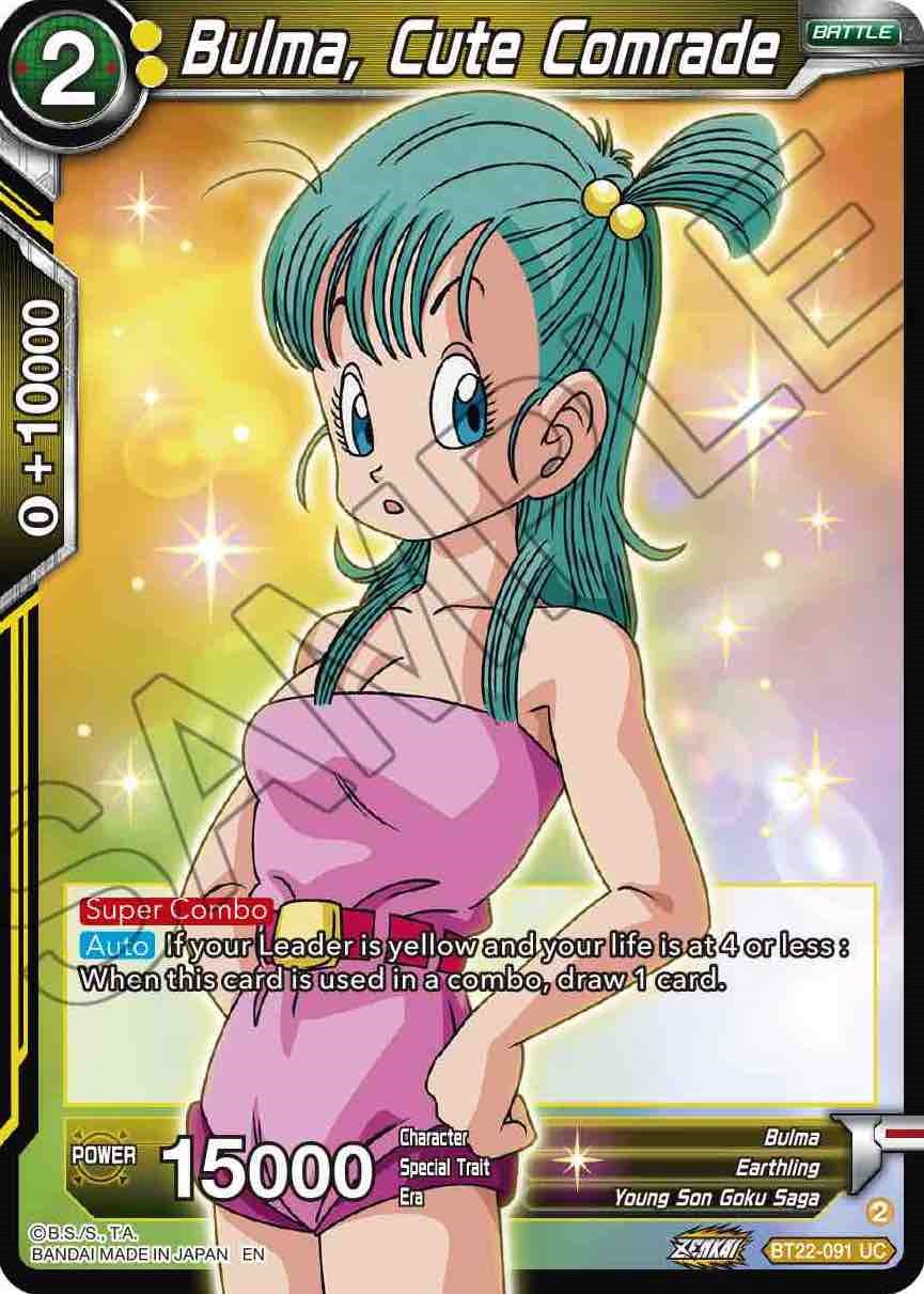 Bulma, Cute Comrade (BT22-091) [Critical Blow] | Black Swamp Games