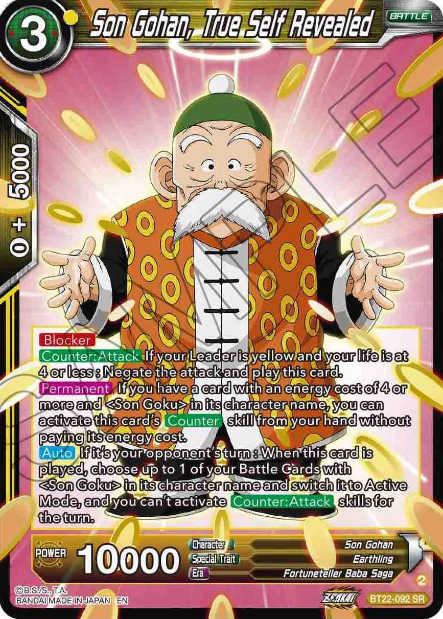 Son Gohan, True Self Revealed (BT22-092) [Critical Blow] | Black Swamp Games