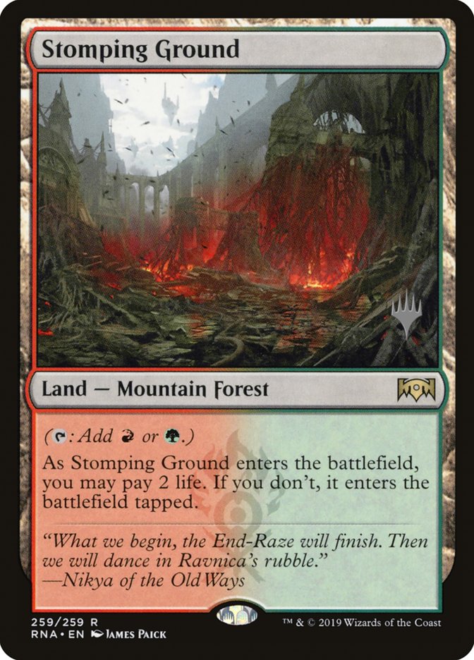 Stomping Ground (Promo Pack) [Ravnica Allegiance Promos] | Black Swamp Games