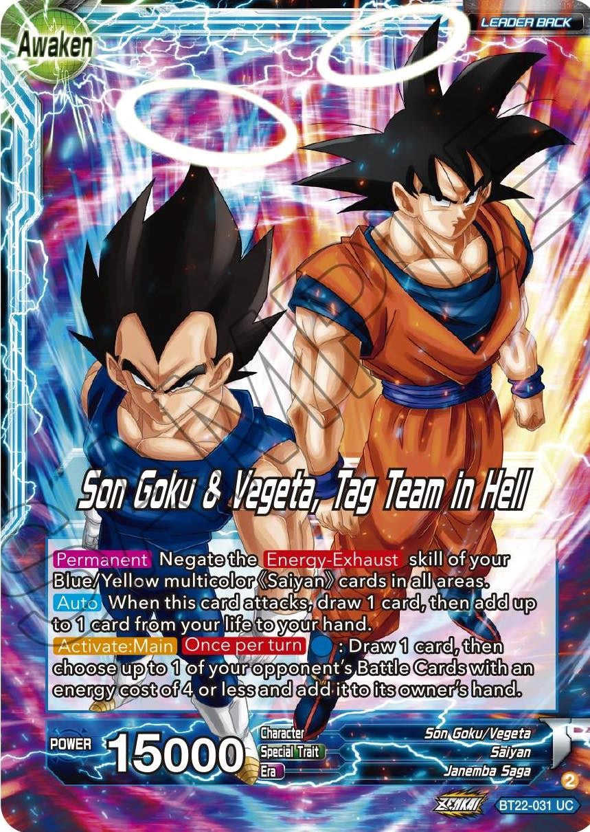 Son Goku // Son Goku & Vegeta, Tag Team in Hell (BT22-031) [Critical Blow] | Black Swamp Games