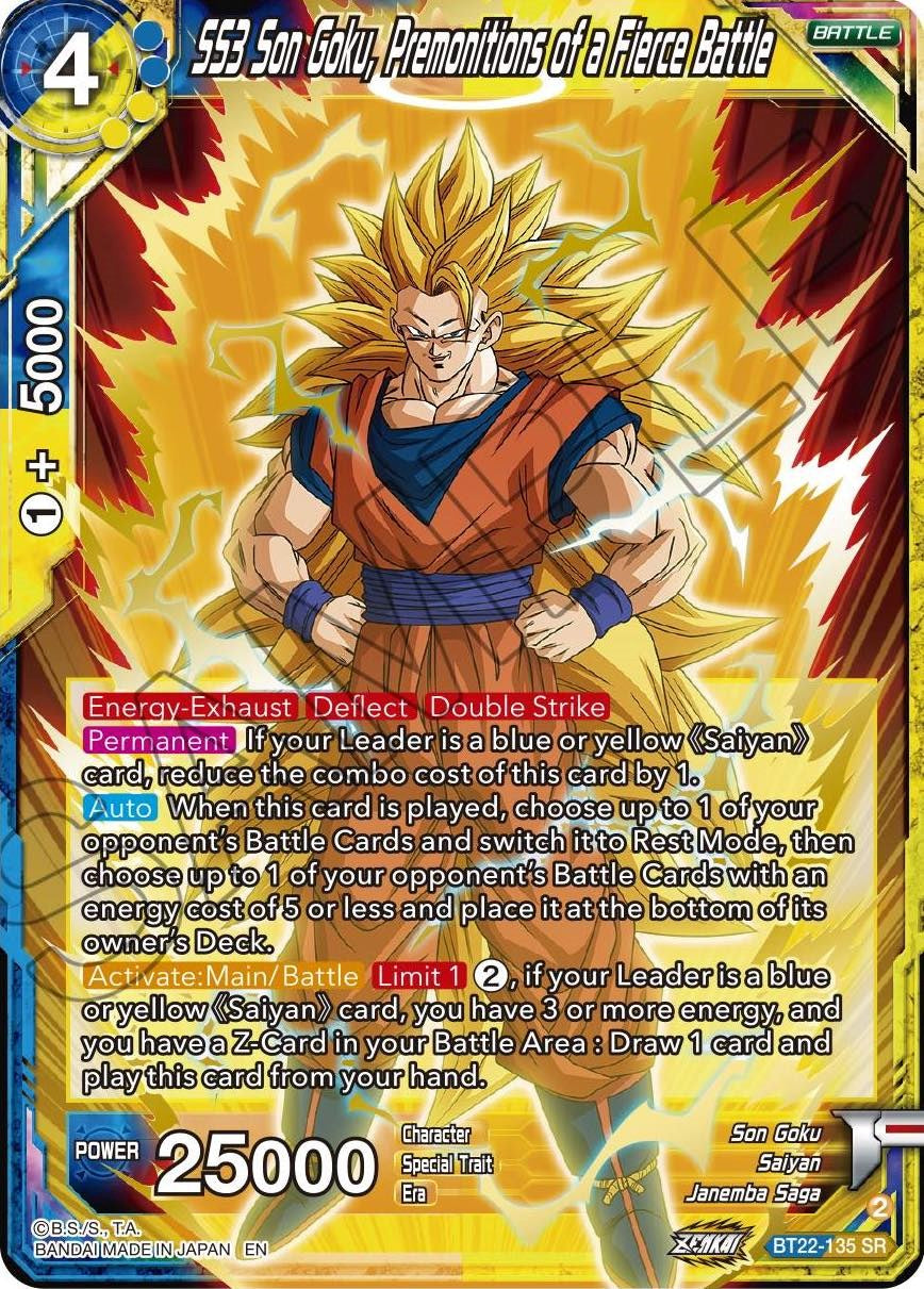 SS3 Son Goku, Premonitions of a Fierce Battle (BT22-135) [Critical Blow] | Black Swamp Games