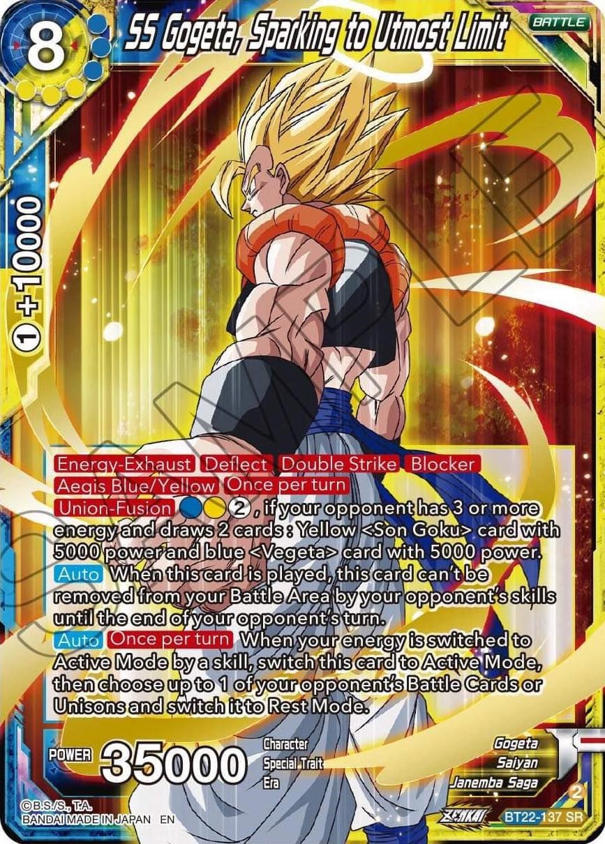 SS Gogeta, Sparking to Utmost Limit (BT22-137) [Critical Blow] | Black Swamp Games