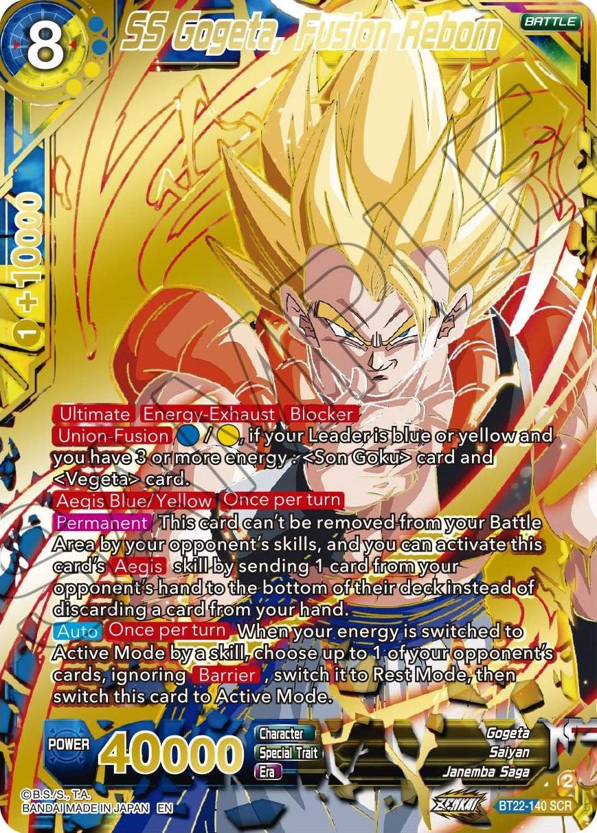 SS Gogeta, Fusion Reborn (BT22-140) [Critical Blow] | Black Swamp Games