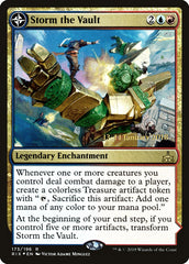 Storm the Vault // Vault of Catlacan [Rivals of Ixalan Prerelease Promos] | Black Swamp Games