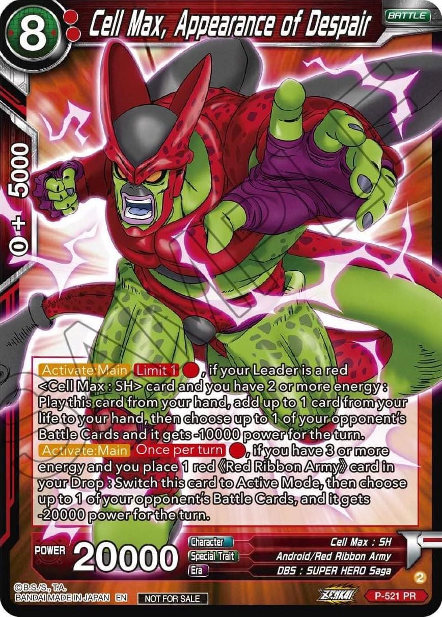 Cell Max, Appearance of Despair (Zenkai Series Tournament Pack Vol.5) (P-521) [Tournament Promotion Cards] | Black Swamp Games