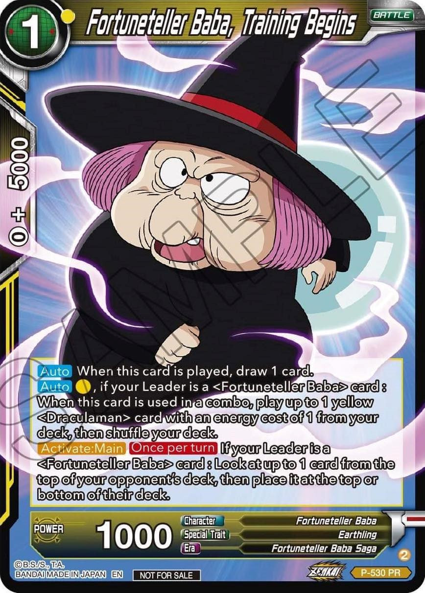 Fortuneteller Baba, Training Begins (Zenkai Series Tournament Pack Vol.5) (P-530) [Tournament Promotion Cards] | Black Swamp Games