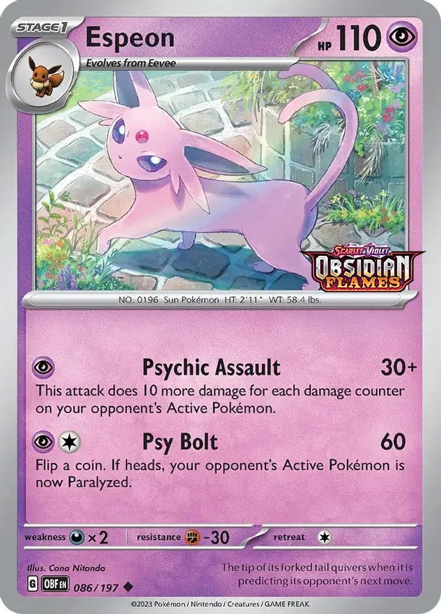 Espeon (086/197) (Best Buy Exclusive) [Scarlet & Violet: Black Star Promos] | Black Swamp Games