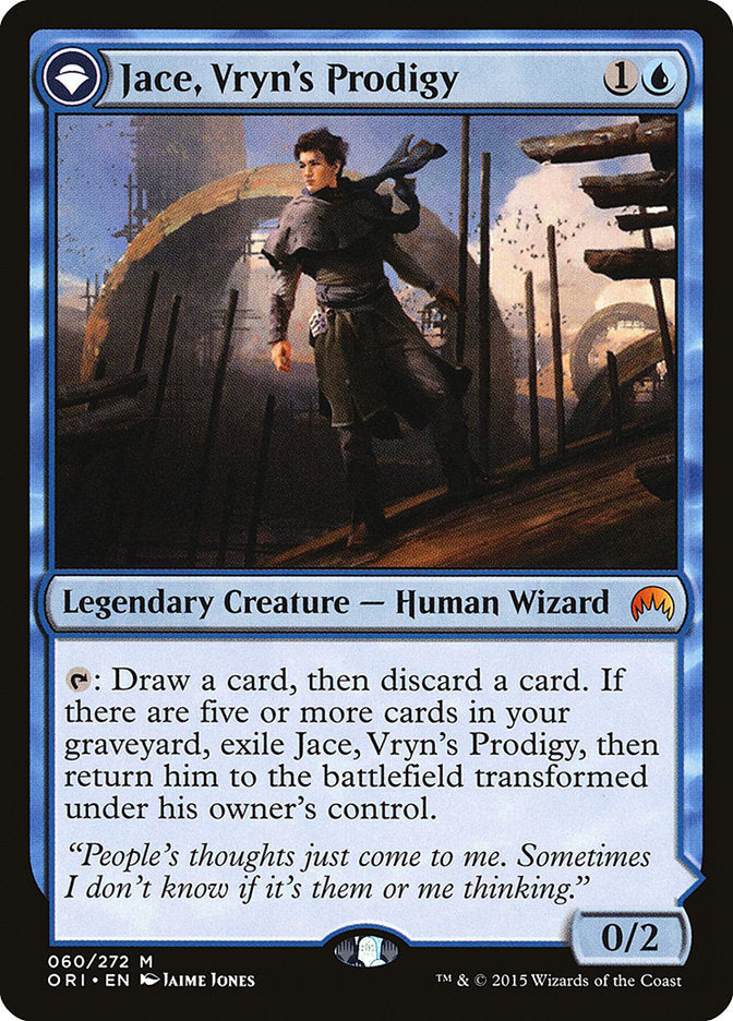 Jace, Vryn's Prodigy // Jace, Telepath Unbound [Magic Origins] | Black Swamp Games