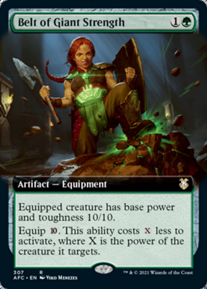 Belt of Giant Strength (Extended Art) [Dungeons & Dragons: Adventures in the Forgotten Realms Commander] | Black Swamp Games