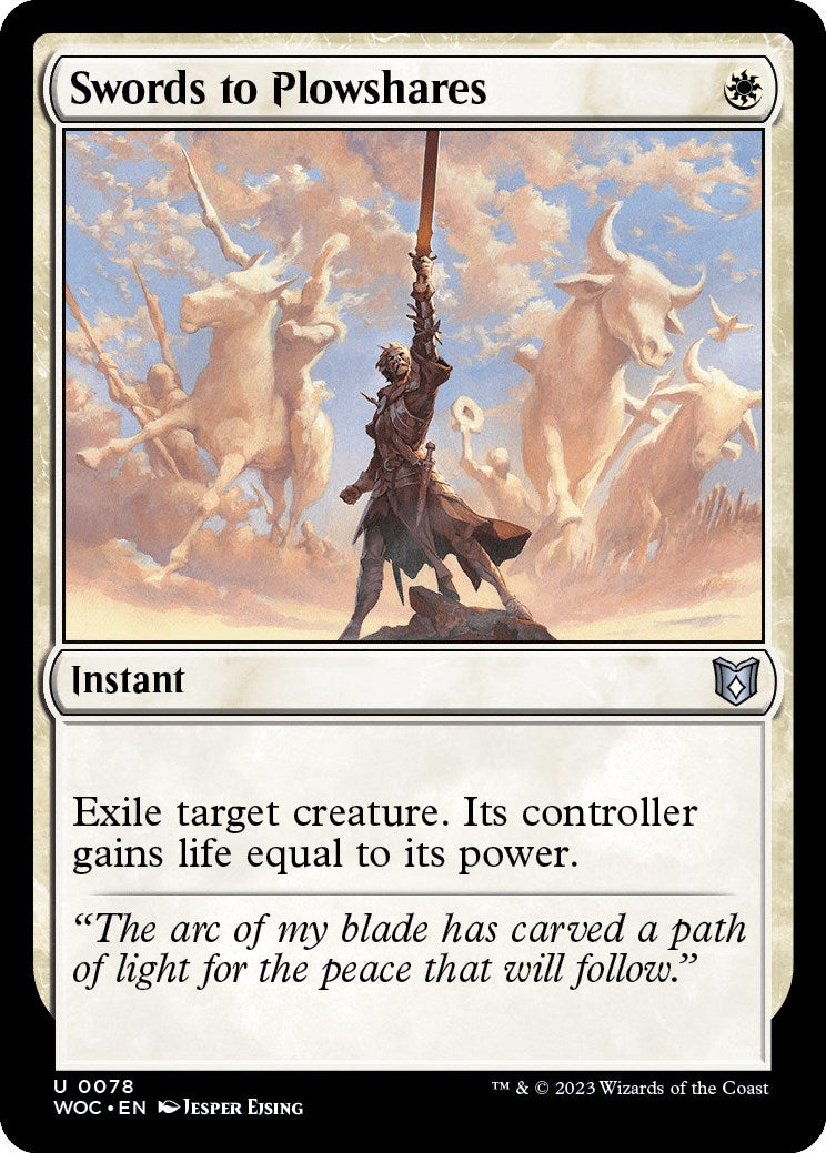 Swords to Plowshares [Wilds of Eldraine Commander] | Black Swamp Games