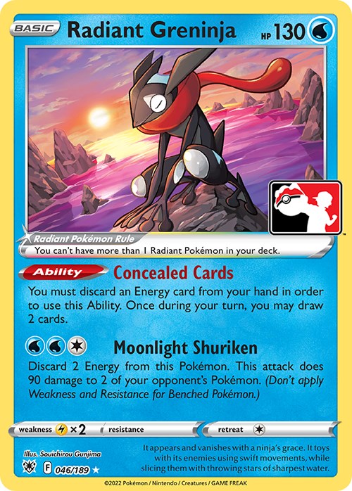 Radiant Greninja (046/189) [Prize Pack Series Three] | Black Swamp Games