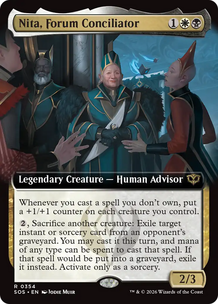 Nita, Forum Conciliator (Extended Art) [Secrets of Strixhaven] | Black Swamp Games