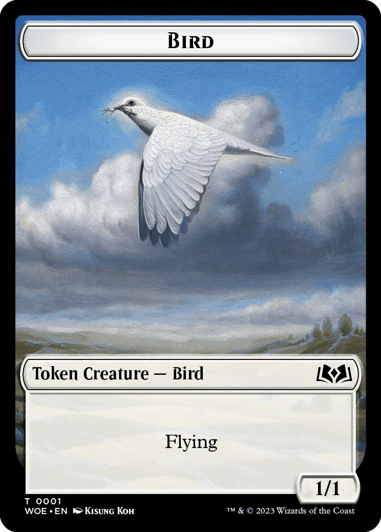 Bird Token [Wilds of Eldraine Tokens] | Black Swamp Games