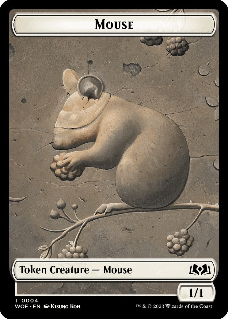 Mouse Token [Wilds of Eldraine Tokens] | Black Swamp Games