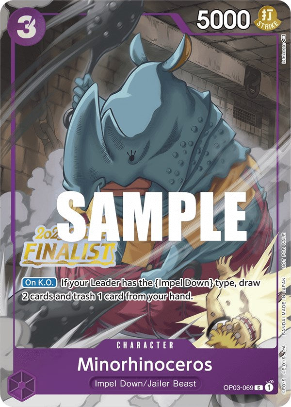 Minorhinoceros (Online Regional 2023) [Finalist] [One Piece Promotion Cards] | Black Swamp Games