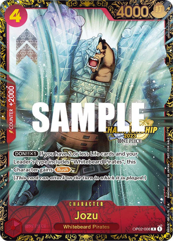 Jozu (Championship 2023) [One Piece Promotion Cards] | Black Swamp Games