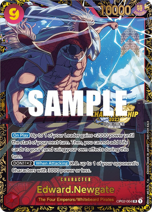 Edward.Newgate (Championship 2023) [One Piece Promotion Cards] | Black Swamp Games