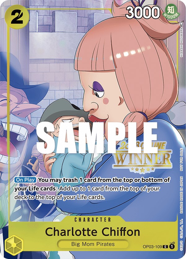 Charlotte Chiffon (Online Regional 2023) [Winner] [One Piece Promotion Cards] | Black Swamp Games