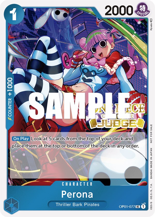 Perona (Judge Pack Vol. 2) [One Piece Promotion Cards] | Black Swamp Games