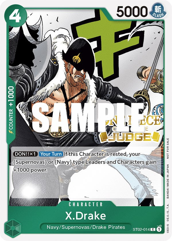 X.Drake (Judge Pack Vol. 2) [One Piece Promotion Cards] | Black Swamp Games