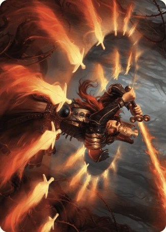 Heartflame Duelist Art Card [Wilds of Eldraine Art Series] | Black Swamp Games
