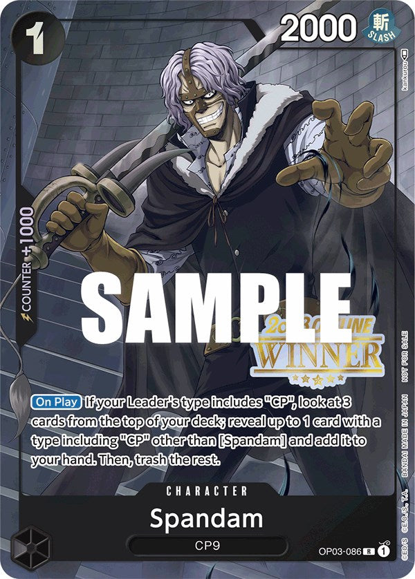 Spandam (Offline Regional 2023) [Winner] [One Piece Promotion Cards] | Black Swamp Games