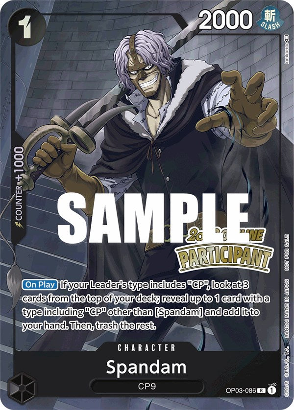 Spandam (Offline Regional 2023) [Participant] [One Piece Promotion Cards] | Black Swamp Games