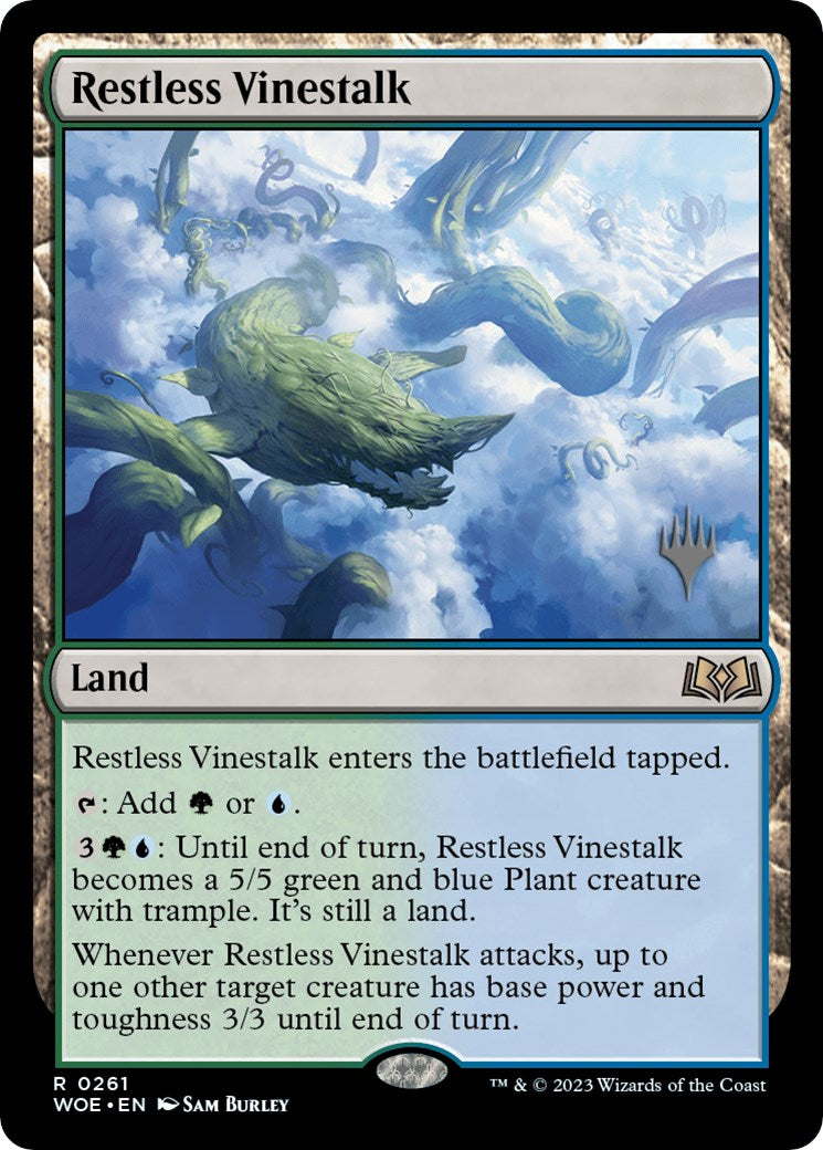 Restless Vinestalk (Promo Pack) [Wilds of Eldraine Promos] | Black Swamp Games