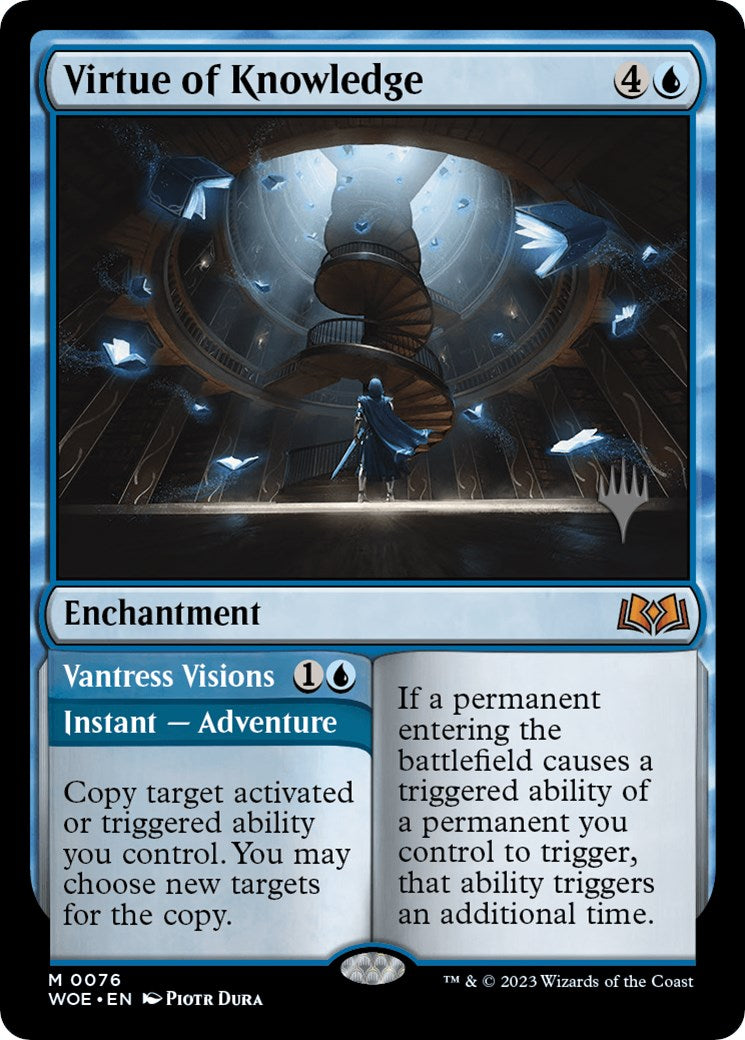 Virtue of Knowledge // Vantress Visions (Promo Pack) [Wilds of Eldraine Promos] | Black Swamp Games