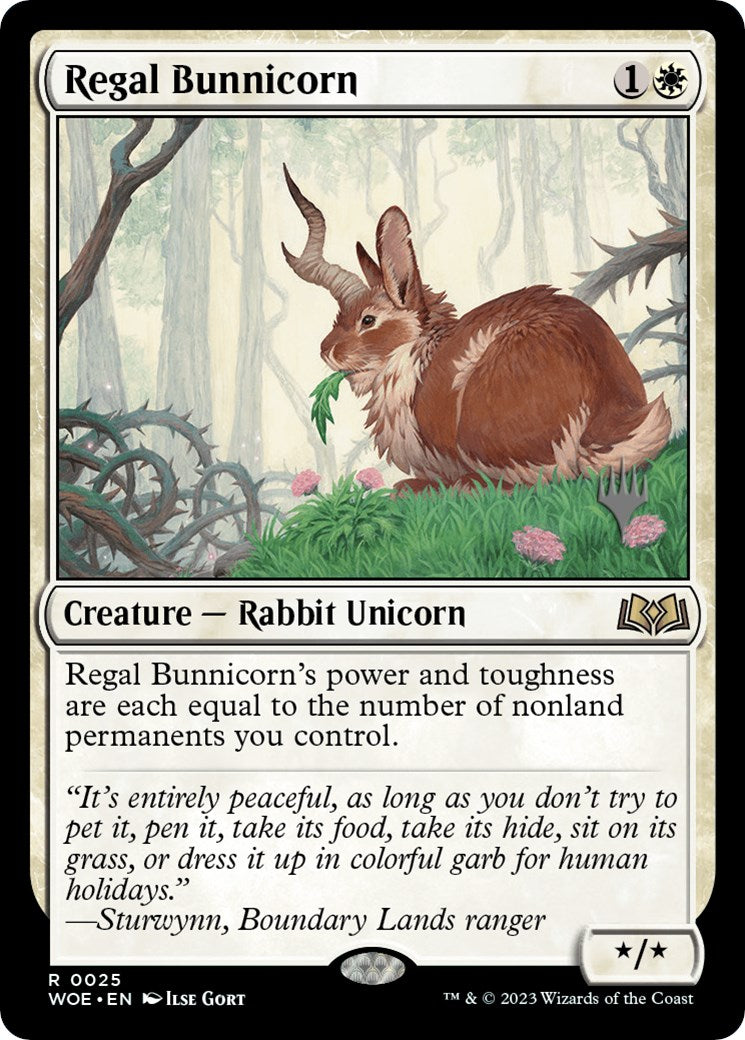 Regal Bunnicorn (Promo Pack) [Wilds of Eldraine Promos] | Black Swamp Games