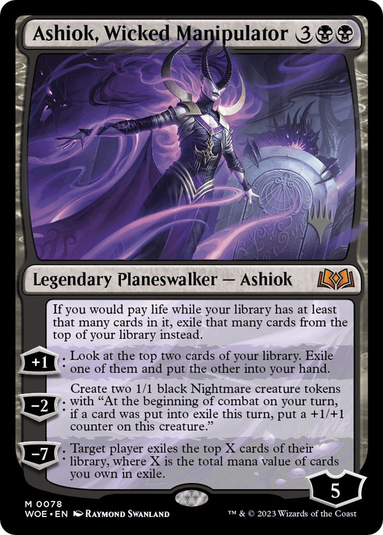 Ashiok, Wicked Manipulator (Promo Pack) [Wilds of Eldraine Promos] | Black Swamp Games