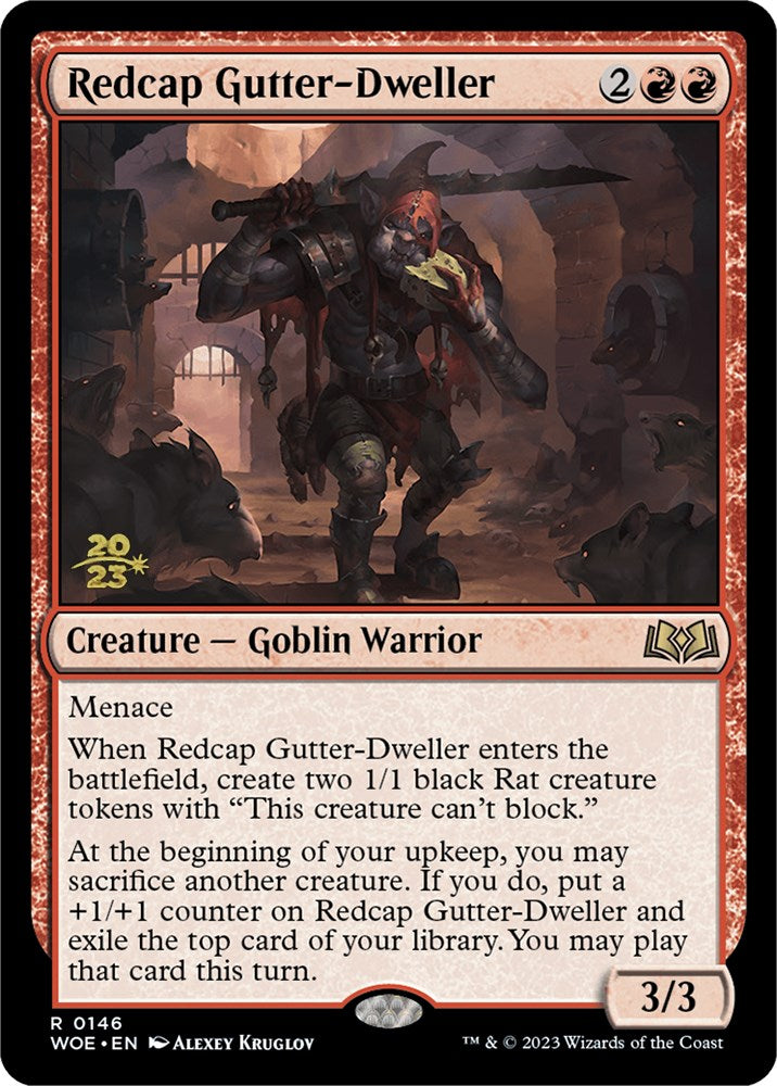 Redcap Gutter-Dweller [Wilds of Eldraine Prerelease Promos] | Black Swamp Games