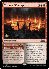 Virtue of Courage // Embereth Blaze [Wilds of Eldraine Prerelease Promos] | Black Swamp Games