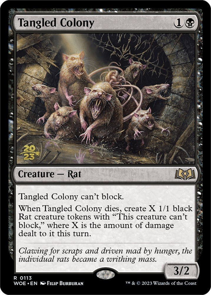 Tangled Colony [Wilds of Eldraine Prerelease Promos] | Black Swamp Games